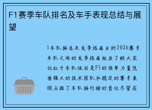 F1赛季车队排名及车手表现总结与展望